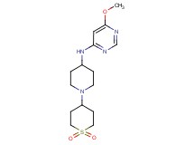 N-[1-(1,1-dioxidotetrahydro-2H-thiopyran-4-yl)piperidin-4-yl]-6-methoxypyrimidin-4-amine