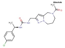 N-[(5-acetyl-5,6,7,8-tetrahydro-4H-pyrazolo[1,5-a][1,4]diazepin-2-yl)methyl]-N'-[(1R)-1-(4-chlorophenyl)ethyl]urea