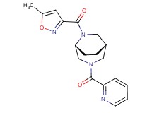 (1S*,5R*)-6-[(5-methyl-3-isoxazolyl)carbonyl]-3-(2-pyridinylcarbonyl)-3,6-diazabicyclo[3.2.2]nonane