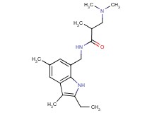 3-(dimethylamino)-N-[(2-ethyl-3,5-dimethyl-1H-indol-7-yl)methyl]-2-methylpropanamide