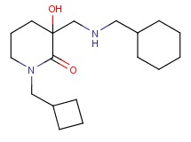 1-(cyclobutylmethyl)-3-{[(cyclohexylmethyl)amino]methyl}-3-hydroxy-2-piperidinone