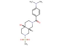 (4aR*,8aR*)-2-[4-(dimethylamino)benzoyl]-7-(methylsulfonyl)octahydro-2,7-naphthyridin-4a(2H)-ol