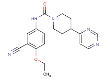 N-(3-cyano-4-ethoxyphenyl)-4-pyrimidin-4-ylpiperidine-1-carboxamide