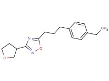 5-[3-(4-ethylphenyl)propyl]-3-(tetrahydrofuran-3-yl)-1,2,4-oxadiazole
