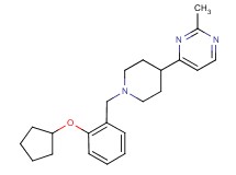 4-{1-[2-(cyclopentyloxy)benzyl]piperidin-4-yl}-2-methylpyrimidine