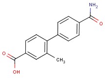 4'-(aminocarbonyl)-2-methylbiphenyl-4-carboxylic acid