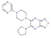 5-[4-(2-pyrazinyl)-1-piperazinyl]-6-(1-pyrrolidinyl)[1,2,5]oxadiazolo[3,4-b]pyrazine
