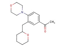 1-[4-morpholin-4-yl-3-(tetrahydro-2H-pyran-2-ylmethyl)phenyl]ethanone