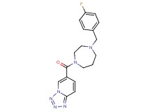 6-{[4-(4-fluorobenzyl)-1,4-diazepan-1-yl]carbonyl}tetrazolo[1,5-a]pyridine