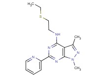 N-[2-(ethylthio)ethyl]-1,3-dimethyl-6-(2-pyridinyl)-1H-pyrazolo[3,4-d]pyrimidin-4-amine