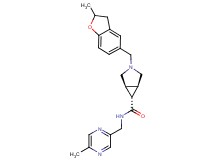 (1R*,5S*,6r)-3-[(2-methyl-2,3-dihydro-1-benzofuran-5-yl)methyl]-N-[(5-methylpyrazin-2-yl)methyl]-3-azabicyclo[3.1.0]hexane-6-carboxamide
