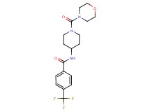 N-[1-(morpholin-4-ylcarbonyl)piperidin-4-yl]-4-(trifluoromethyl)benzamide