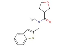N-(1-benzothien-2-ylmethyl)-N-methyltetrahydrofuran-3-carboxamide