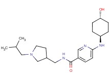 6-[(trans-4-hydroxycyclohexyl)amino]-N-[(1-isobutylpyrrolidin-3-yl)methyl]nicotinamide