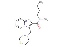 N-butyl-N-methyl-3-(4-thiomorpholinylmethyl)imidazo[1,2-a]pyridine-2-carboxamide