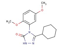 5-cyclohexyl-4-(2,5-dimethoxyphenyl)-2,4-dihydro-3H-1,2,4-triazol-3-one