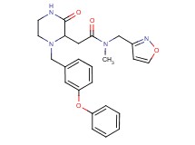 N-(3-isoxazolylmethyl)-N-methyl-2-[3-oxo-1-(3-phenoxybenzyl)-2-piperazinyl]acetamide