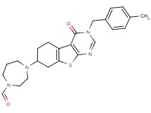 4-[3-(4-methylbenzyl)-4-oxo-3,4,5,6,7,8-hexahydro[1]benzothieno[2,3-d]pyrimidin-7-yl]-1,4-diazepane-1-carbaldehyde