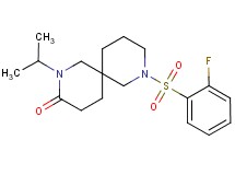 8-[(2-fluorophenyl)sulfonyl]-2-isopropyl-2,8-diazaspiro[5.5]undecan-3-one