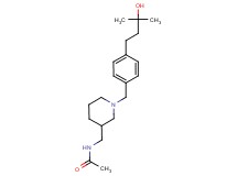 N-({1-[4-(3-hydroxy-3-methylbutyl)benzyl]-3-piperidinyl}methyl)acetamide