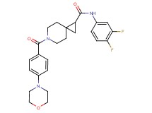 N-(3,4-difluorophenyl)-6-[4-(4-morpholinyl)benzoyl]-6-azaspiro[2.5]octane-1-carboxamide