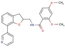 2,4-dimethoxy-N-{[7-(3-pyridinyl)-2,3-dihydro-1-benzofuran-2-yl]methyl}benzamide