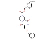 benzyl (7S,9aR)-7-[(benzyloxy)methyl]-6,9-dioxooctahydro-2H-pyrazino[1,2-a]pyrazine-2-carboxylate