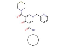 N-cyclooctyl-4-oxo-1-(2-pyridinylmethyl)-5-(4-thiomorpholinylcarbonyl)-1,4-dihydro-3-pyridinecarboxamide