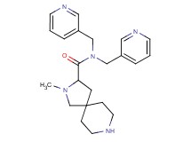 2-methyl-N,N-bis(3-pyridinylmethyl)-2,8-diazaspiro[4.5]decane-3-carboxamide dihydrochloride