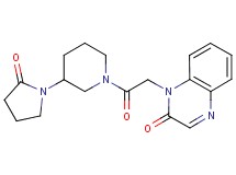 1-{2-oxo-2-[3-(2-oxopyrrolidin-1-yl)piperidin-1-yl]ethyl}quinoxalin-2(1H)-one