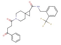 6-(4-oxo-4-phenylbutanoyl)-N-[2-(trifluoromethyl)benzyl]-6-azaspiro[2.5]octane-1-carboxamide