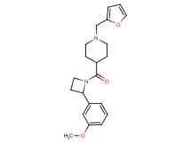 1-(2-furylmethyl)-4-{[2-(3-methoxyphenyl)azetidin-1-yl]carbonyl}piperidine