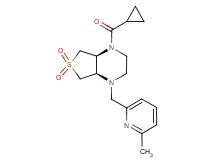 (4aR*,7aS*)-1-(cyclopropylcarbonyl)-4-[(6-methyl-2-pyridinyl)methyl]octahydrothieno[3,4-b]pyrazine 6,6-dioxide