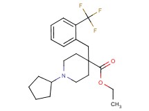 ethyl 1-cyclopentyl-4-[2-(trifluoromethyl)benzyl]-4-piperidinecarboxylate