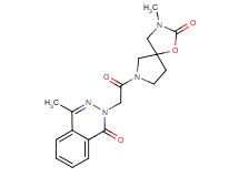 4-methyl-2-[2-(3-methyl-2-oxo-1-oxa-3,7-diazaspiro[4.4]non-7-yl)-2-oxoethyl]-1(2H)-phthalazinone