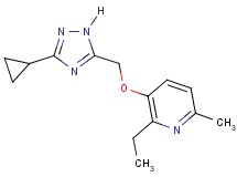 3-[(3-cyclopropyl-1H-1,2,4-triazol-5-yl)methoxy]-2-ethyl-6-methylpyridine