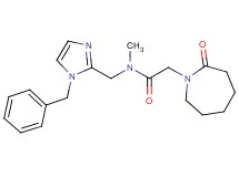 N-[(1-benzyl-1H-imidazol-2-yl)methyl]-N-methyl-2-(2-oxoazepan-1-yl)acetamide