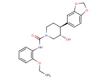 (3S*,4S*)-4-(1,3-benzodioxol-5-yl)-N-(2-ethoxyphenyl)-3-hydroxypiperidine-1-carboxamide
