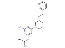 4-isopropoxy-6-[3-(3-pyridinylmethoxy)-1-piperidinyl]-2-pyrimidinamine
