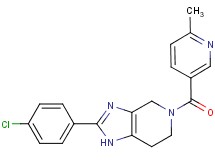 2-(4-chlorophenyl)-5-[(6-methylpyridin-3-yl)carbonyl]-4,5,6,7-tetrahydro-1H-imidazo[4,5-c]pyridine