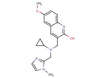 3-({cyclopropyl[(1-methyl-1H-imidazol-2-yl)methyl]amino}methyl)-6-methoxy-2-quinolinol