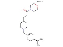 4-[3-(1-{[(4S)-4-isopropenyl-1-cyclohexen-1-yl]methyl}-4-piperidinyl)propanoyl]morpholine