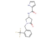 N-{5-oxo-1-[2-(trifluoromethyl)benzyl]pyrrolidin-3-yl}-1H-pyrrole-2-carboxamide