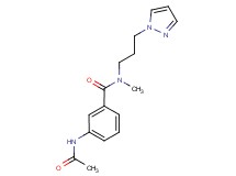 3-(acetylamino)-N-methyl-N-[3-(1H-pyrazol-1-yl)propyl]benzamide