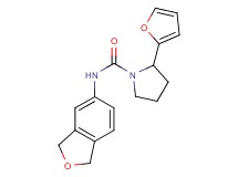 N-(1,3-dihydro-2-benzofuran-5-yl)-2-(2-furyl)pyrrolidine-1-carboxamide