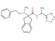 2-[methyl(2-phenylethyl)amino]-N-[1-(1H-tetrazol-5-yl)ethyl]-2-indanecarboxamide