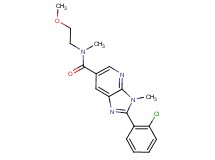 2-(2-chlorophenyl)-N-(2-methoxyethyl)-N,3-dimethyl-3H-imidazo[4,5-b]pyridine-6-carboxamide