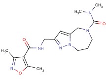 2-({[(3,5-dimethylisoxazol-4-yl)carbonyl]amino}methyl)-N,N-dimethyl-7,8-dihydro-4H-pyrazolo[1,5-a][1,4]diazepine-5(6H)-carboxamide