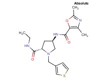 (4R)-4-{[(2,4-dimethyl-1,3-oxazol-5-yl)carbonyl]amino}-N-ethyl-1-(3-thienylmethyl)-L-prolinamide