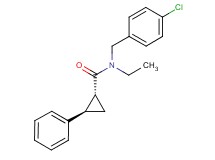 (1R*,2R*)-N-(4-chlorobenzyl)-N-ethyl-2-phenylcyclopropanecarboxamide